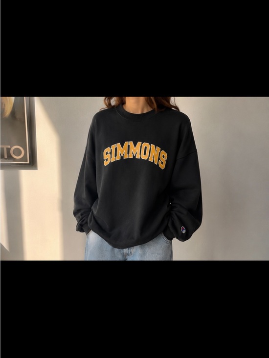 Champion Tops - Champion Black Crewneck with Yellow Accents